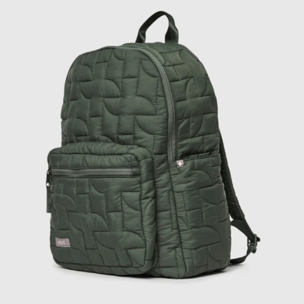 NWT Figs Quilted Moss Bag Backpack